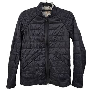 Lululemon The Bomb Bomber JacketBlack / Heathered Medium Grey Size 4